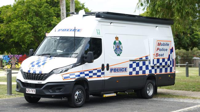 Cairns police have taken delivery of their first mobile police beat, a mobile office van which is suitable to conduct almost all police duties. Picture: Brendan Radke