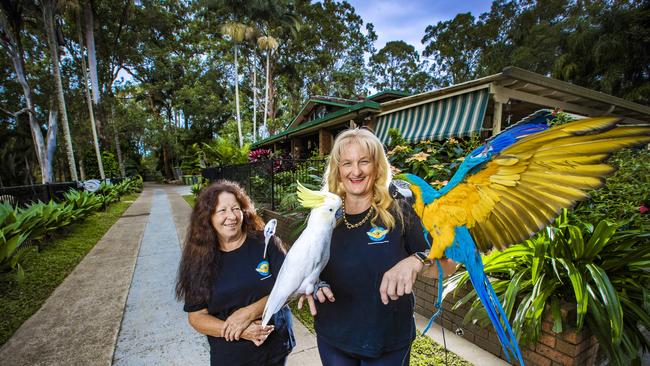 Simone Patterson and caretaker Kerrie McCabe. Picture: Nigel Hallett