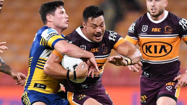 Alex Glenn’s injury tested the Broncos’ depth. Picture: Bradley Kanaris/Getty Images