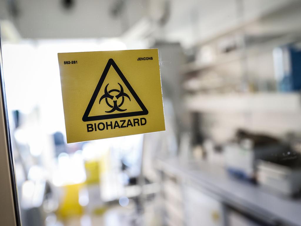 A picture taken in a laboratory of the National Reference Center (CNR) in Paris where testing for the virus is being carried out. Picture: Thomas SAMSON / AFP.