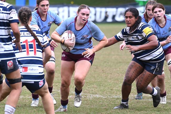 Premier women club rugby between Brothers and Norths Saturday May 25, 2024. Picture, John Gass