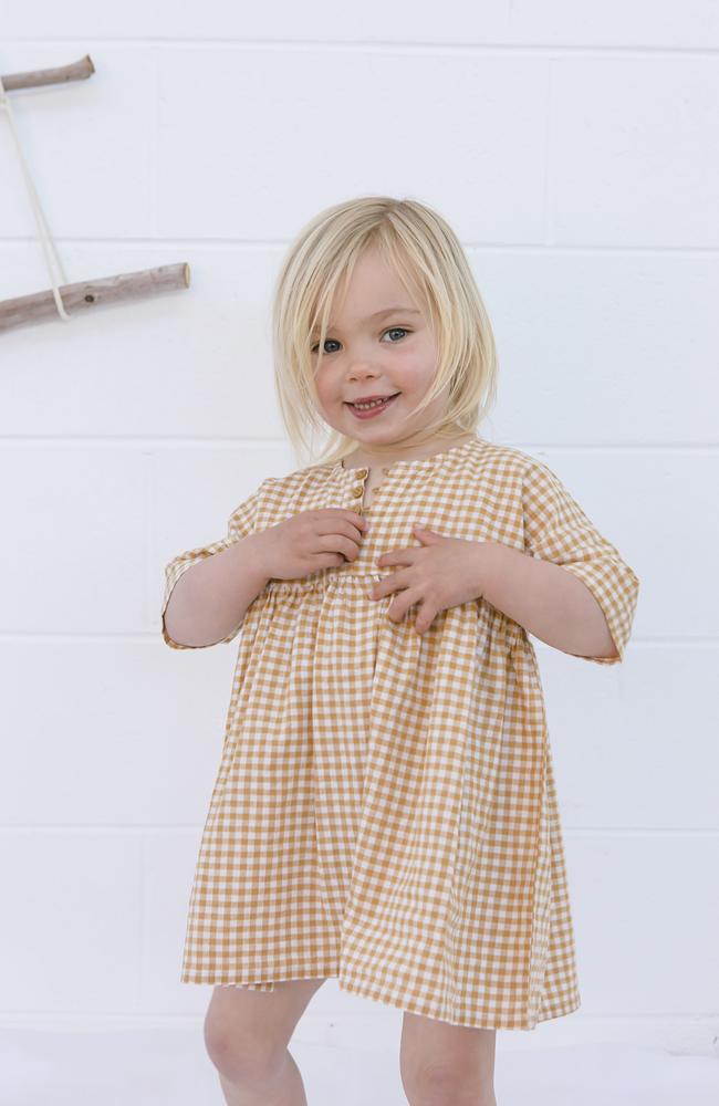 Billion dollar industry! Homegrown is a Melbourne-based kids’ fashion brand, founded by Emma Hawkins. Picture: Homegrown