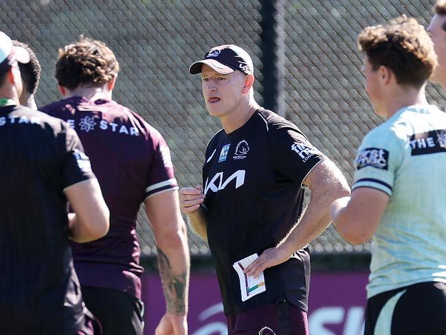 Coach Michael Maguire, Brisbane Broncos training, Red Hill. Picture: Liam Kidston