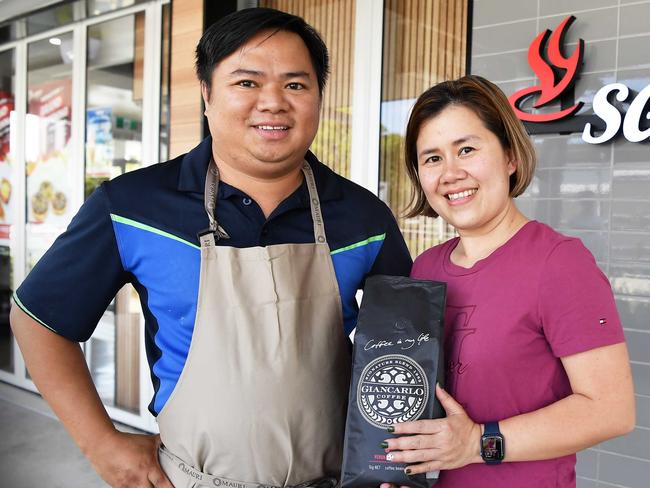 Betty and Tony Dang, owners of new Vietnamese bakery opening in Coolum Beach. Picture: Patrick Woods.