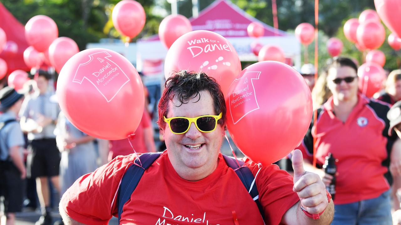 One of the regular faces at the Walk for Daniel on the Sunshine Coast. Photo Patrick Woods / Sunshine Coast Daily.