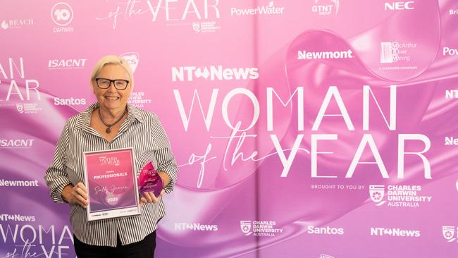 Sally Gearin, winner of the Professionals category at the 2025 NT News Woman of the Year Awards. Photo: Georgia Politis