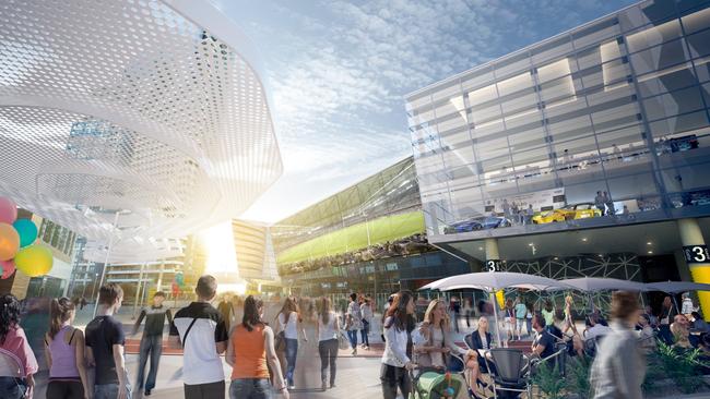 The Etihad Stadium precinct will undergo a major revamp. Picture: Supplied