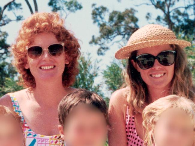 November 1988 picture of Joanne Curtis with friend Karen Cook in Coomera on the Gold Coast.