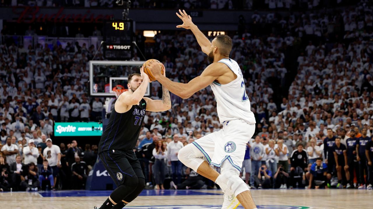 Doncic made space and got exactly what he wanted as he nailed the game-winner over Gobert. (Photo by David Berding /Getty Images via AFP)