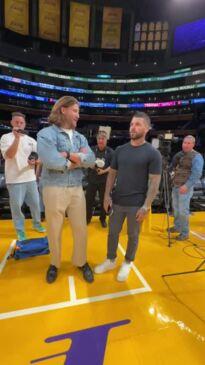 Brisbane Broncos at the LA Lakers Game