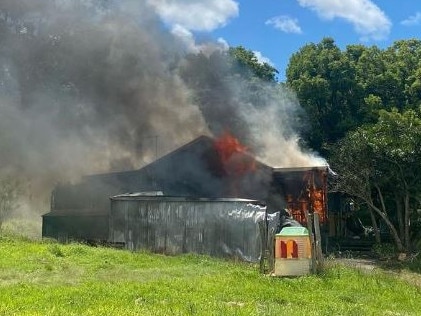 Surfboard craftsman Joel Fitzgerald lost his Kinvara home and workshop in a house fire on October 10, 2022. Picture: Joel Fitzgerald Instagram/Contributed