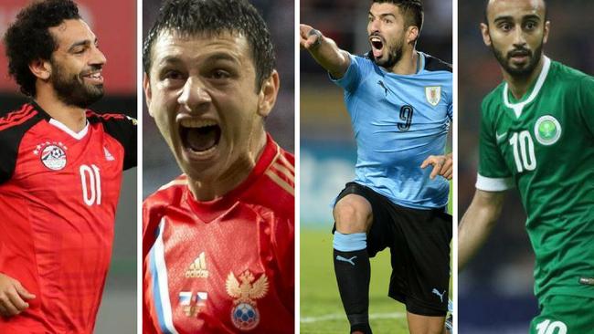 Mo Salah, Alan Dzagoev, Luiz Suarez and Mohammad Al-Sahlawi.