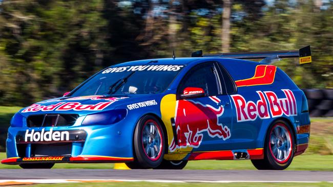 Retired Red Bull race car with Sandman rear end — and twin-turbo V6 