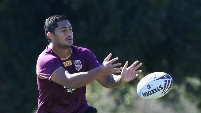 Anthony Milford stepped in for Ben Hunt at Maroons training.