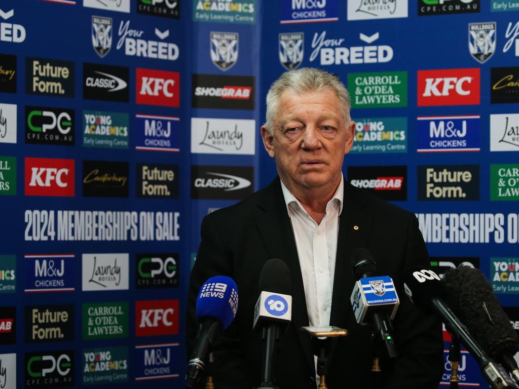 Canterbury GM of football Phil Gould was critical of Latrell Mitchell over the white substance scandal. So how will he react to the Josh Addo-Carr drama? Picture: NCA NewsWire