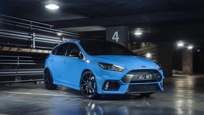 Updated Ford Focus RS gets no more power but plenty more grip. Picture: Supplied.