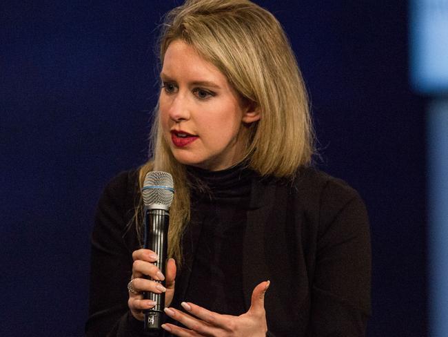 Elizabeth Holmes, founder and CEO of Theranos, has been hit with criminal charges accusing her of defrauding investors and others. Picture: AFP Photo/Getty Images