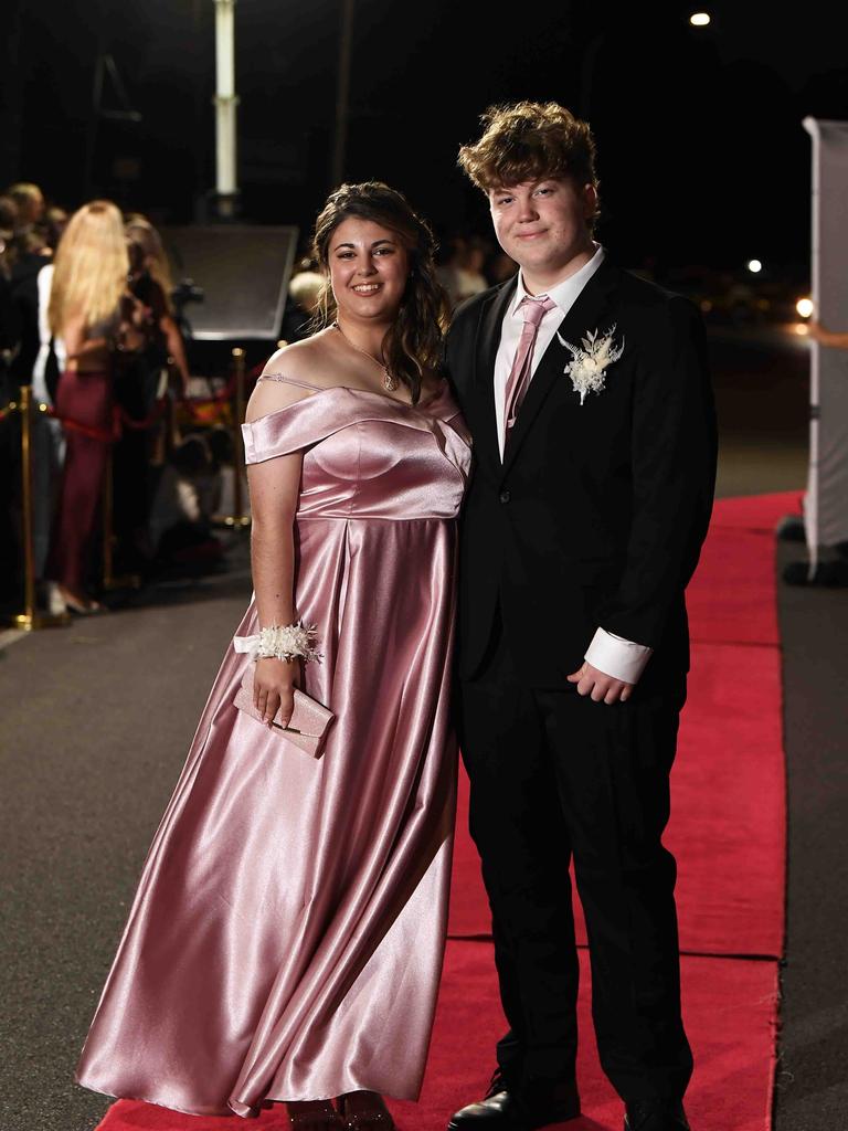 Noah Brown &amp; Abbie Henderson at Xavier Catholic College year 12 formals. Picture: Patrick Woods.