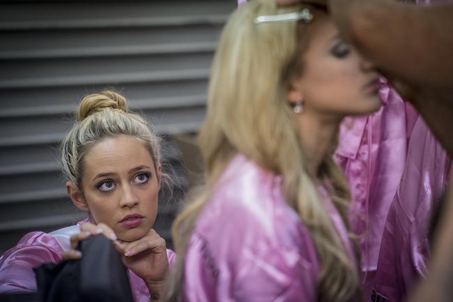 Miss Universe Australia Behind the scenes at the Sofitel Hotel on Collins. Miss Universe hopefuls nervously prepare before going on stage in front of hundreds of people hoping to be chosen as the next Miss Universe.
