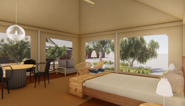 Kings Canyon Resort will allow guests a first-hand experience of the sights and sounds of the magnificent outback canyon but in luxury. Picture: SUPPLIED