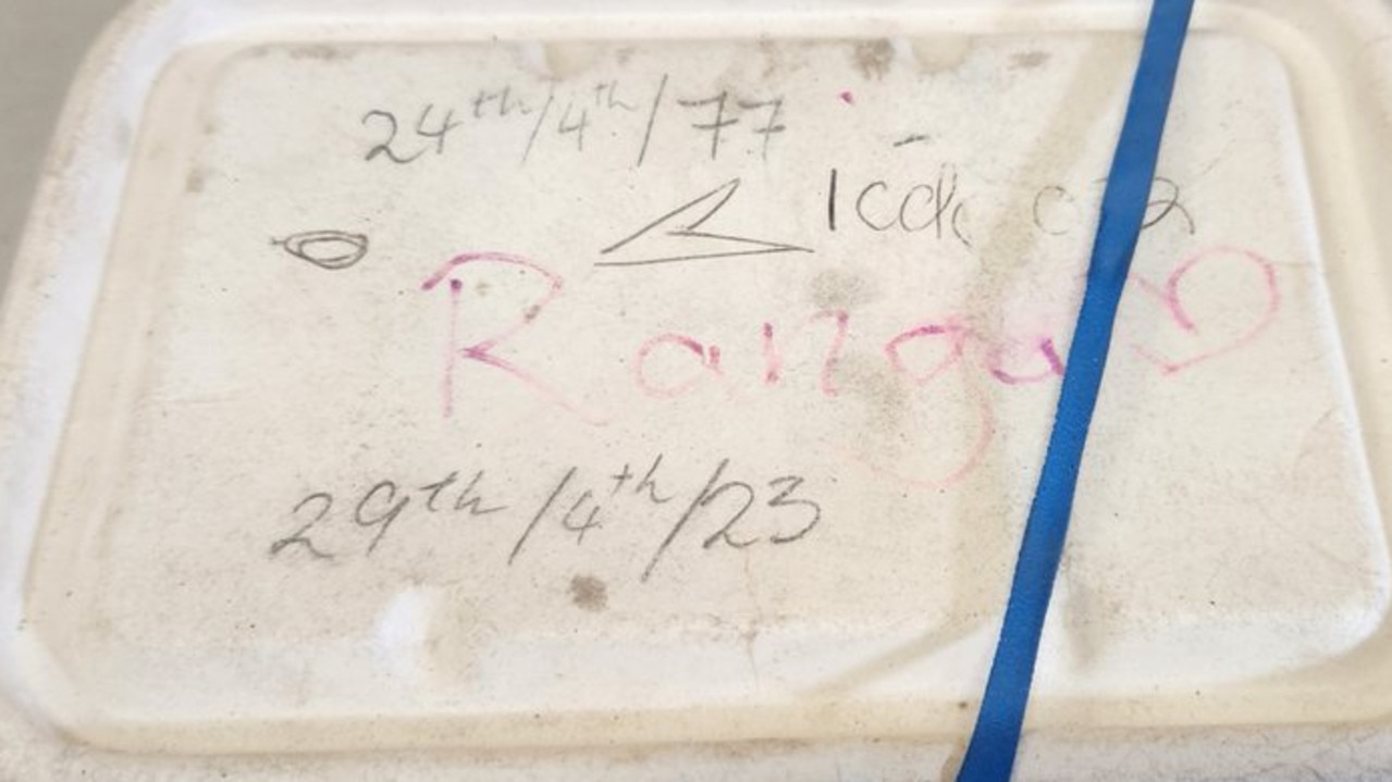 WA Police are hoping to find the owner of a container of ashes that was left on a bus in Rockingham, south of Perth, on February 24. Picture: Rockingham Police.