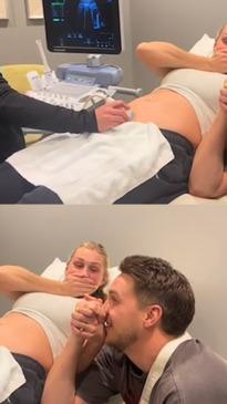 Couple in disbelief after amazing ultrasound find