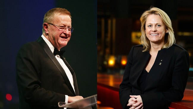 AOC presidential rivals John Coates and Danni Roche will come face to face at a lavish cocktail party overlooking Sydney Harbour on Friday night.