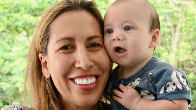 Melanie Smethurst with her son Lennox. Picture: Isaac McCarthy