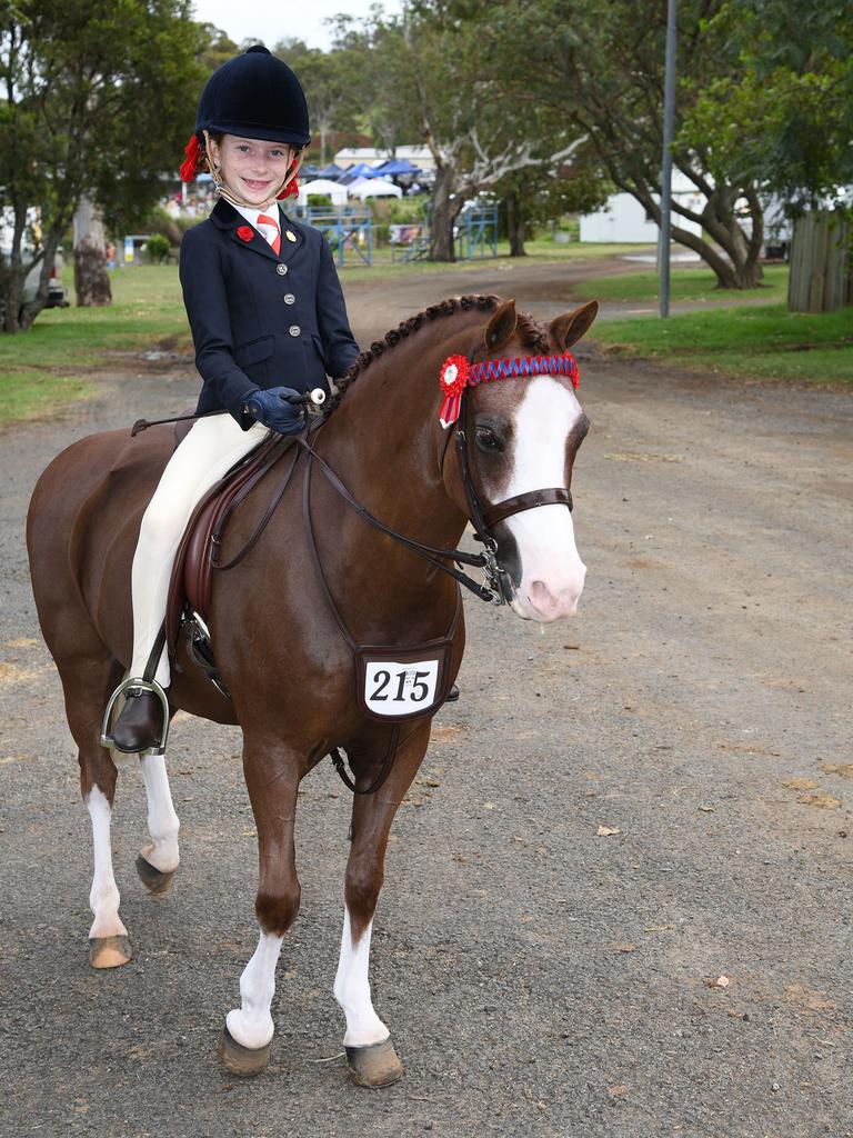 Chloe-Lee Blair on Wyan Safari. Heritage Bank Toowoomba Royal Show. Saturday March 26, 2022