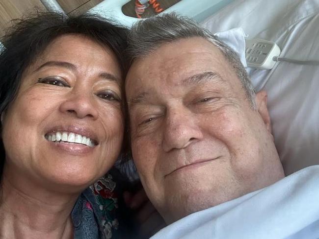 Rocker Jimmy Barnes and his wife before surgery. Picture: Instagram