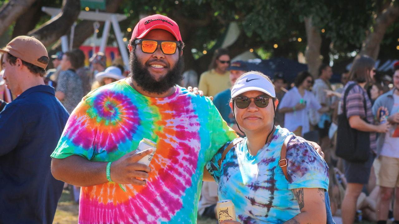 Kristian and Celina Schuh at BASSINTHEGRASS 2021. Picture Glenn Campbell