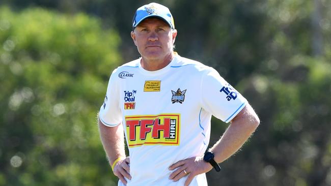 Coach Garth Brennan says he has had no notice from Peachey he won’t be on the Gold Coast next season. Photo: AAP