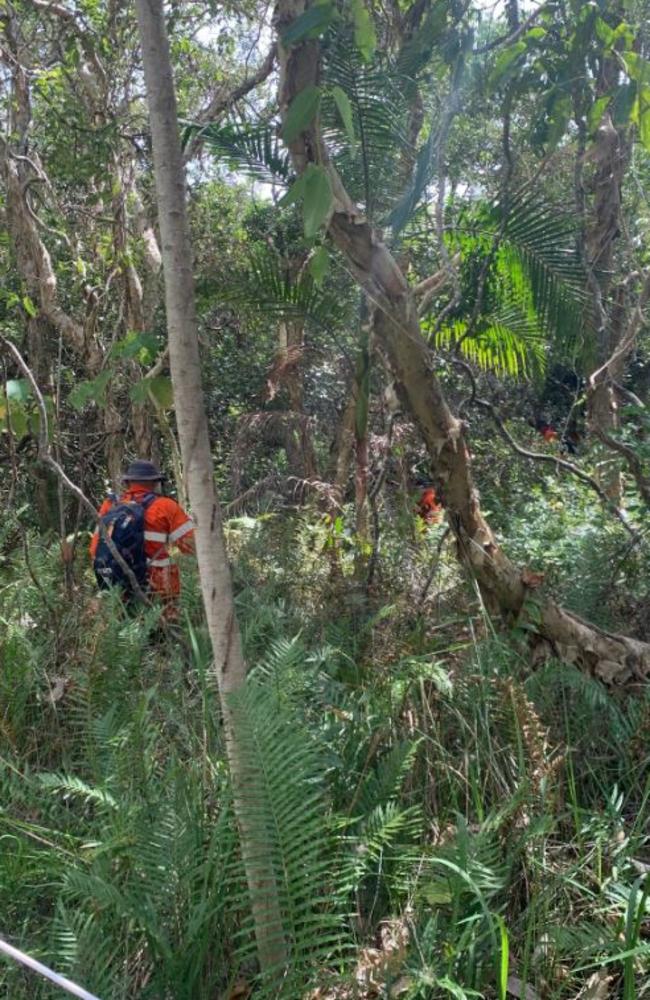 Sunshine Coast police acknowledged the SES volunteers who helped search for Jenny Atherton this morning. Picture: Queensland Police Service