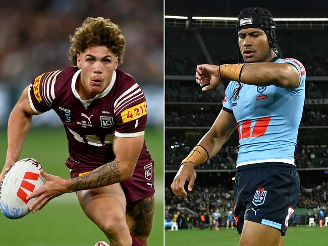 (L-R) Reece Walsh and Stephen Crichton. Picture: NRL Imagery