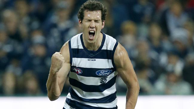 Could Darcy Fort be a left-field pick to replace Tom Hawkins, should he be suspended? Picture: AFL Photos/Getty Images