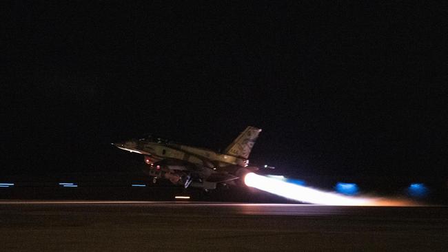 An Israeli fighter jet takes off to bomb Hezbollah targets. Picture: Israeli Defence Forces.