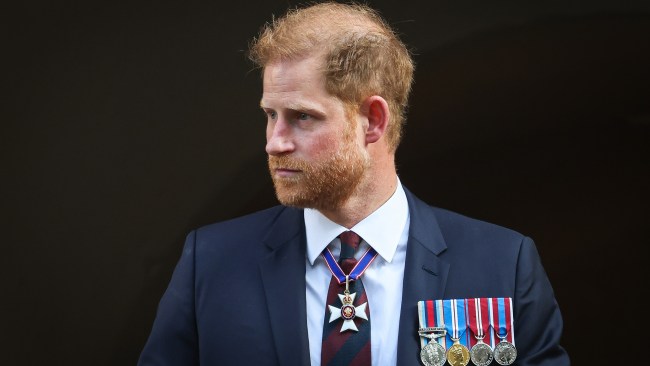 The Duke of Sussex departs The Invictus Games Foundation 10th Anniversary Service at St Paul's Cathedral. Picture: Chris Jackson/Getty Images for Invictus Games Foundation