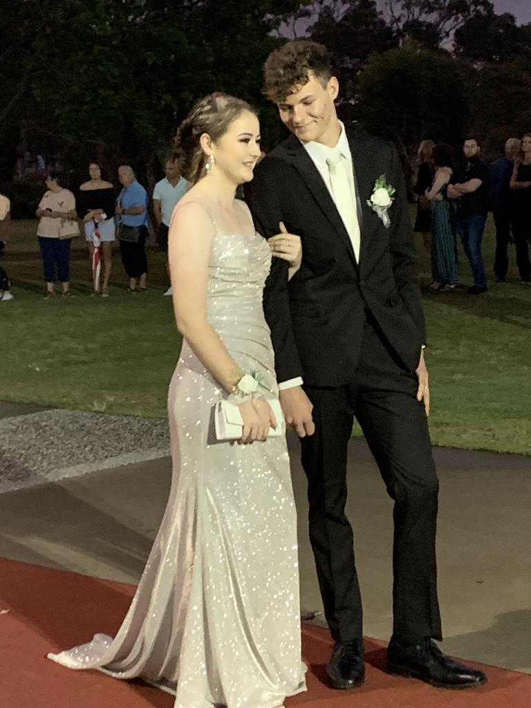 The students arrive at the St James Lutheran College formal.