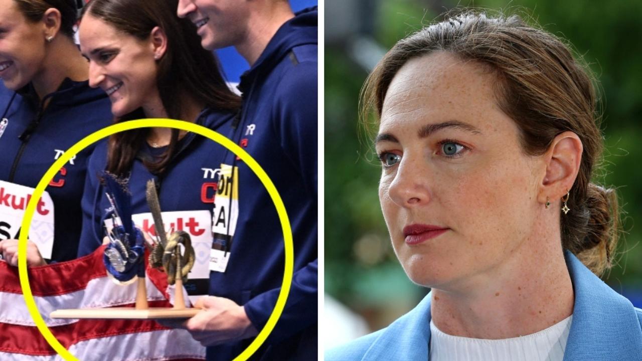 Australian swimmer Cate Campbell called Americans "sore losers".