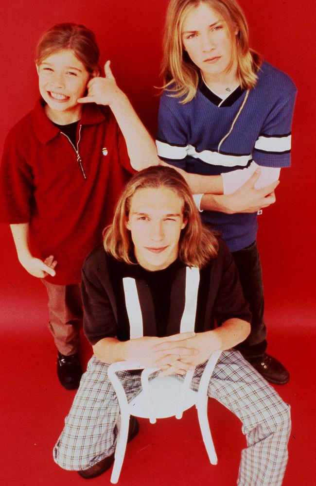 Isaac, Taylor and Zac in 1997 at 16, 14, and 11. Picture: Supplied