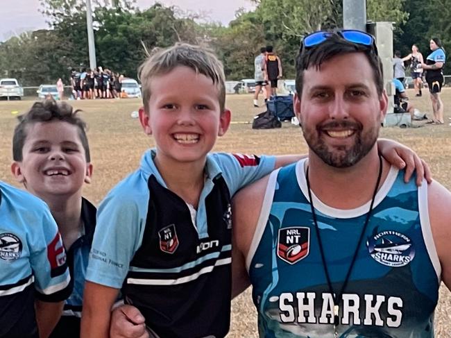 Coach Caleb Burke of Palmerston Crocs RUC / Northern Sharks RLC has been nominated for the 2024 NT News Sports Coach of the Year. Picture: Supplied.