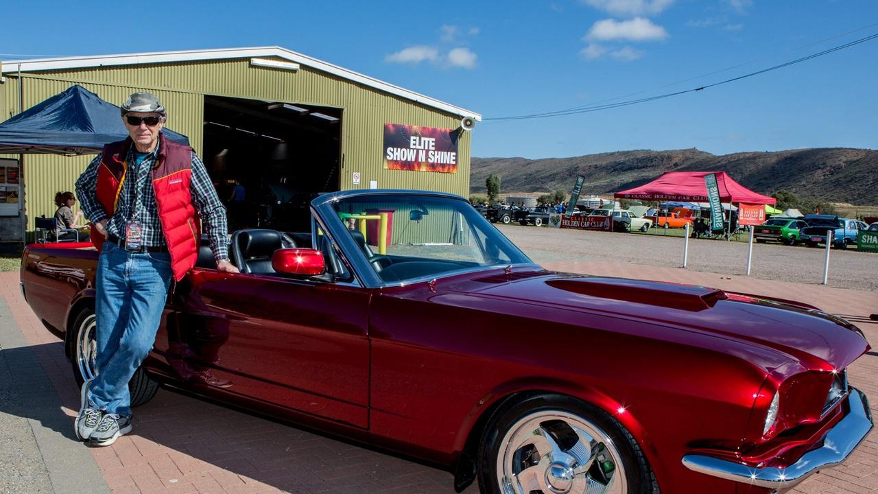 Marshall Perron with a beloved hot-rod.