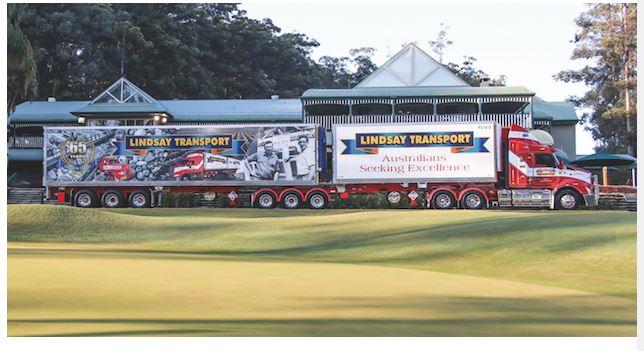 Lindsay Transport has celebrated 65 years in business and Tom's association with the Bonville Golf Resort.