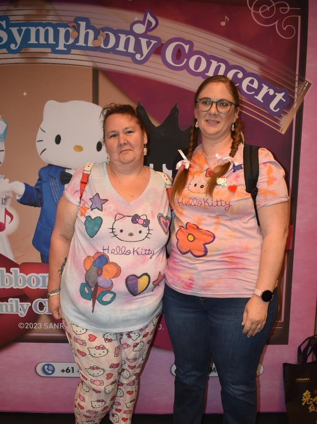 Vanessa Bournes and Shawncy Bate at Hello Kitty’s Symphony Concert in Brisbane, Australia. Photos: Georgie Walker.