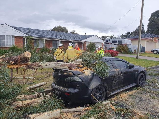 On Monday a vigorous cold front swept across NSW bringing heavy rain and damaging winds. Picture: NSW RFS