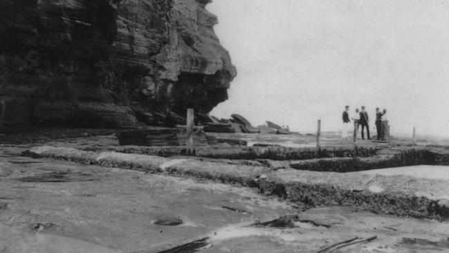 The first rock pool at Newport. Picture Avalon Beach Historical Society