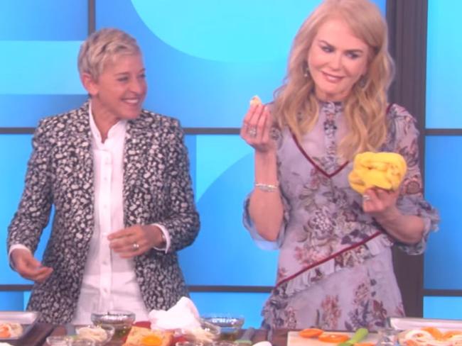 Nicole Kidman on Ellen's talk show.