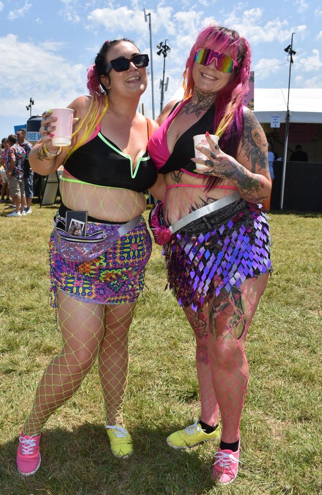 Vanessa Capararo and Jess Geluk at the Big Pineapple Music Festival 2024.