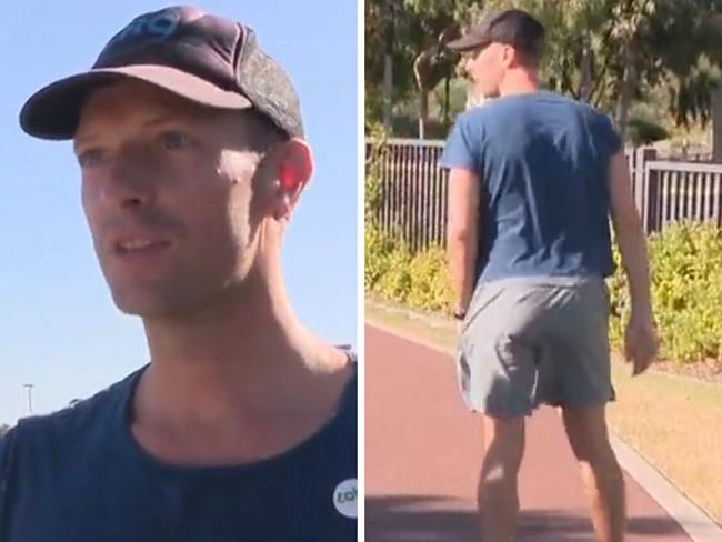 Chris Martin has emerged in Perth ahead of Coldplay's stadium concert.