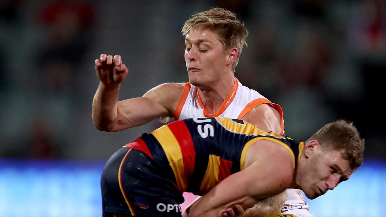 Jackson Hately wants to join the Crows. Photo: James Elsby/AFL Photos via Getty Images.